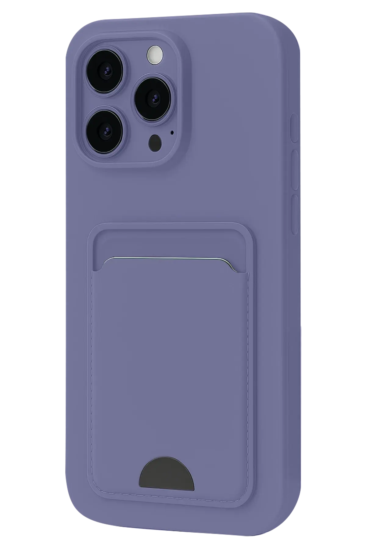 Newface iPhone 16 Pro Max Kılıf Kelvin Kartvizitli Silikon - Lila