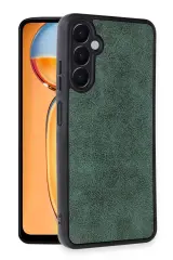 Newface Samsung Galaxy A25 5G Kılıf Aras Deri Kapak - Koyu Yeşil