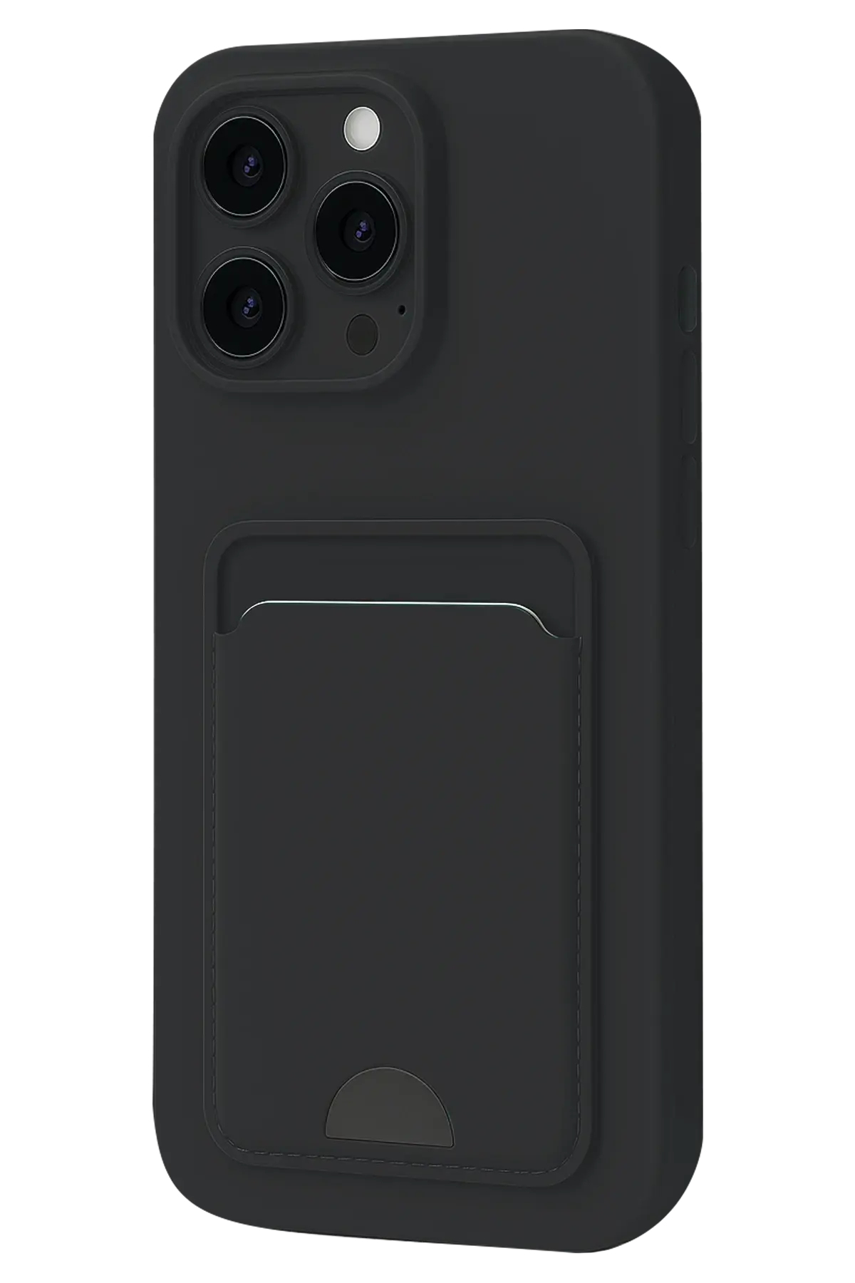 Newface iPhone 16 Plus Kılıf Kelvin Kartvizitli Silikon - Siyah