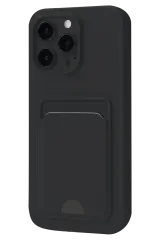 Newface iPhone 16 Plus Kılıf Kelvin Kartvizitli Silikon - Siyah