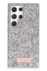 Onegif Samsung Galaxy S23 Ultra Bright Simli Kapak - Gümüş