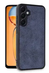 Newface Samsung Galaxy A35 5G Kılıf Aras Deri Kapak - Lacivert