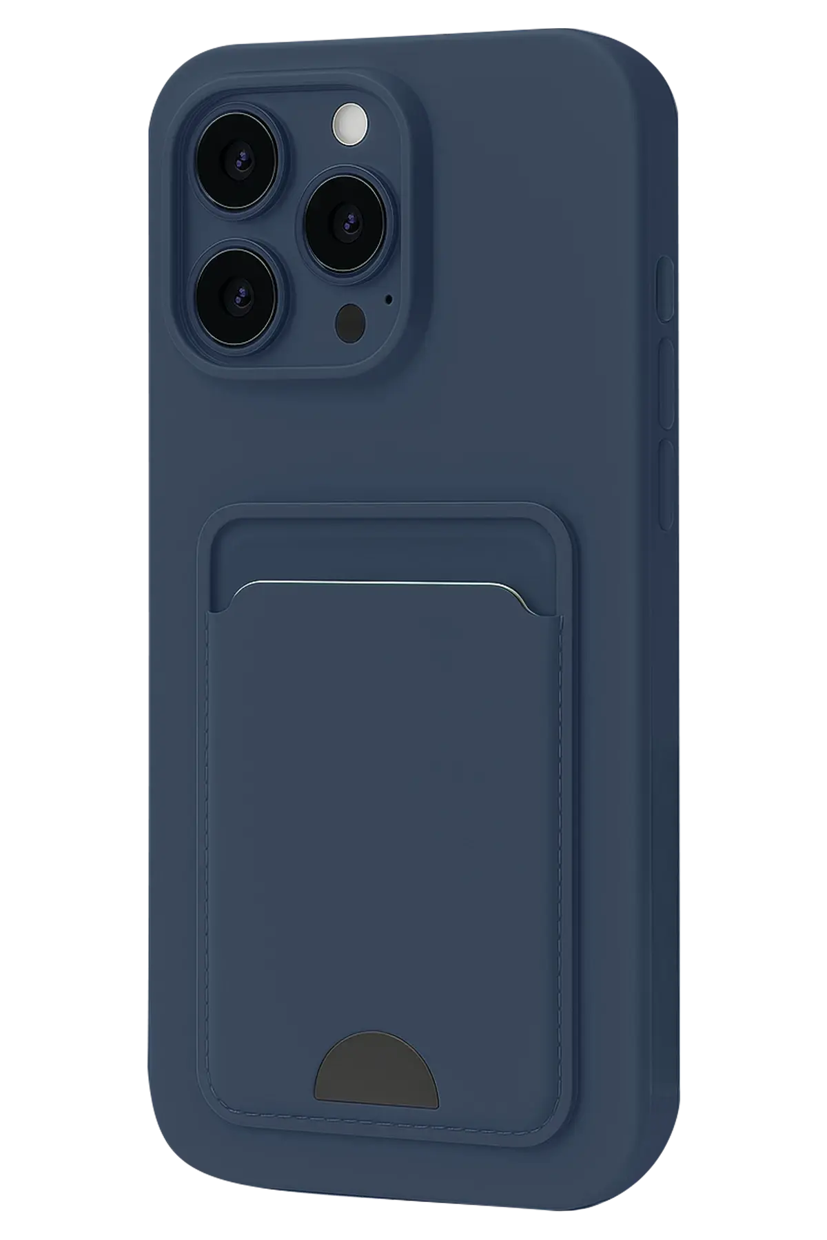 Newface iPhone 16 Plus Kılıf Kelvin Kartvizitli Silikon - Lacivert