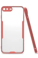 Newface iPhone 7 Plus Kılıf Platin Silikon - Pembe