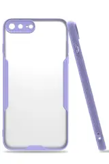 Newface iPhone 7 Plus Kılıf Platin Silikon - Lila