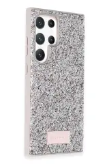 Onegif Samsung Galaxy S24 Ultra Bright Simli Kapak - Gümüş