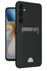 Newface Samsung Galaxy S24 FE Kılıf Kelvin Kartvizitli Silikon - Siyah