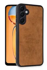 Newface Samsung Galaxy A55 5G Kılıf Aras Deri Kapak - Taba