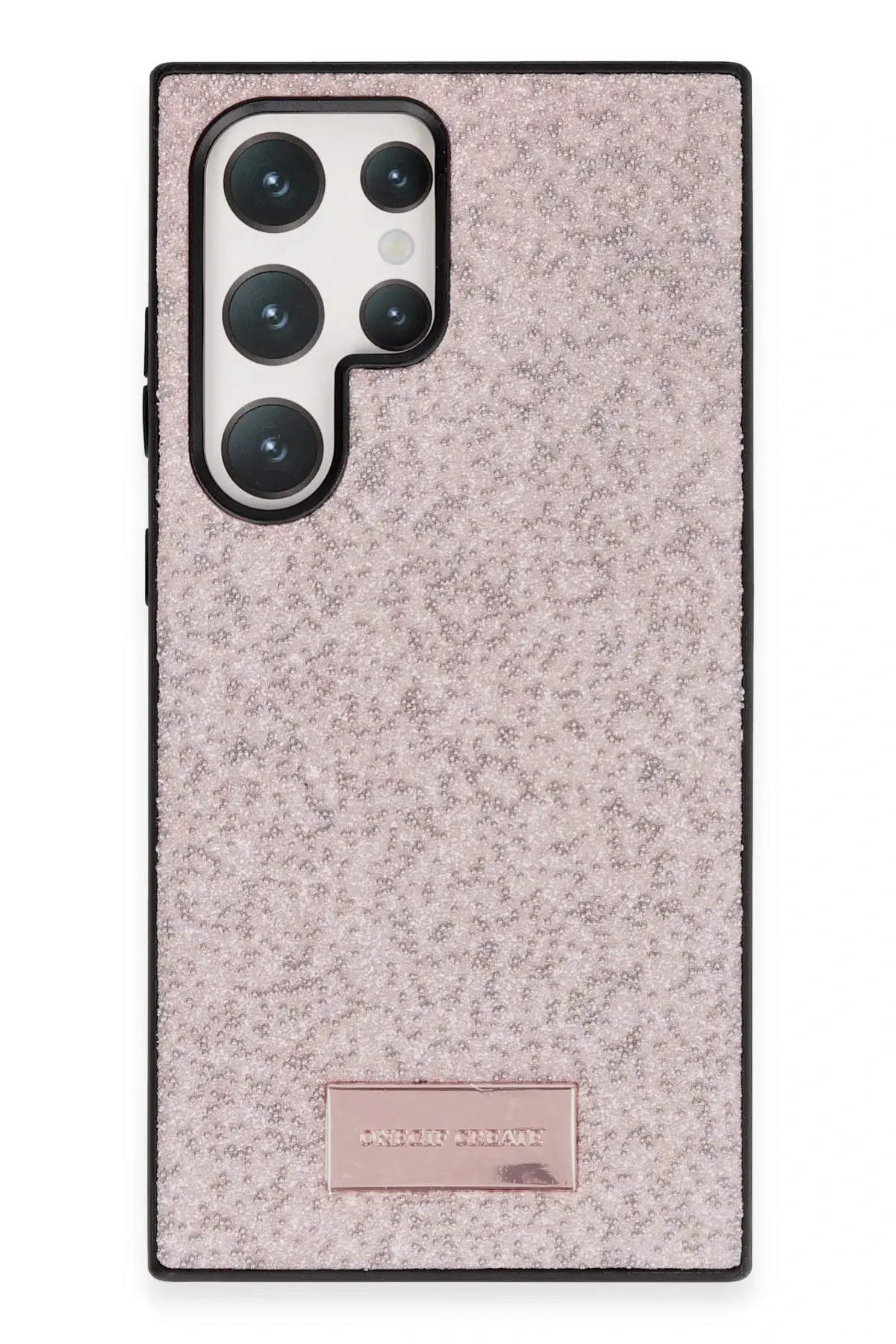 Onegif Samsung Galaxy S24 Ultra Bright Simli Kapak - Pembe