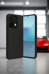 Newface Xiaomi Redmi Note 13 4G Kılıf Aras Deri Kapak - Siyah