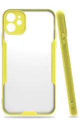 Newface iPhone 11 Kılıf Platin Silikon - Sarı