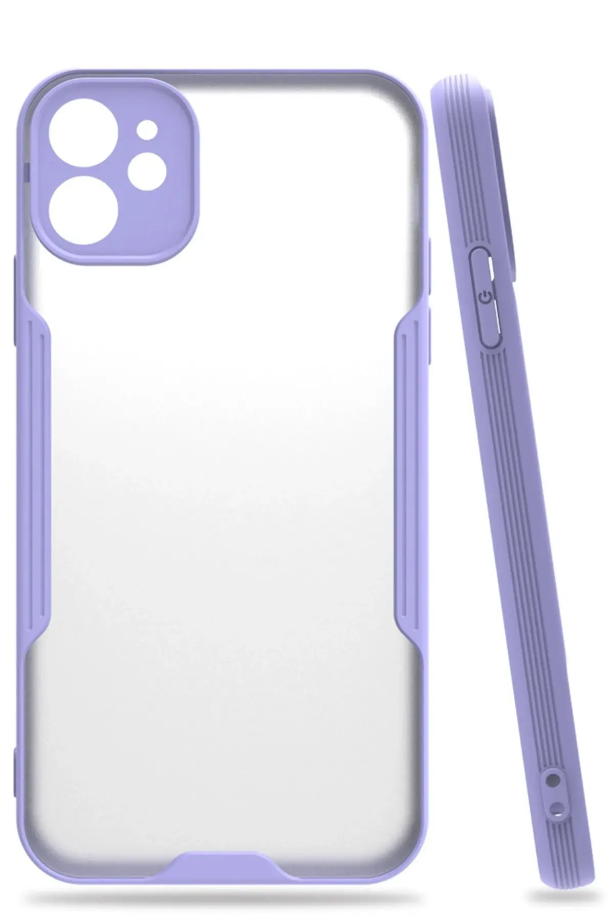 Newface iPhone 11 Kılıf Platin Silikon - Lila