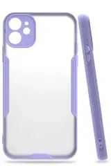 Newface iPhone 11 Kılıf Platin Silikon - Lila