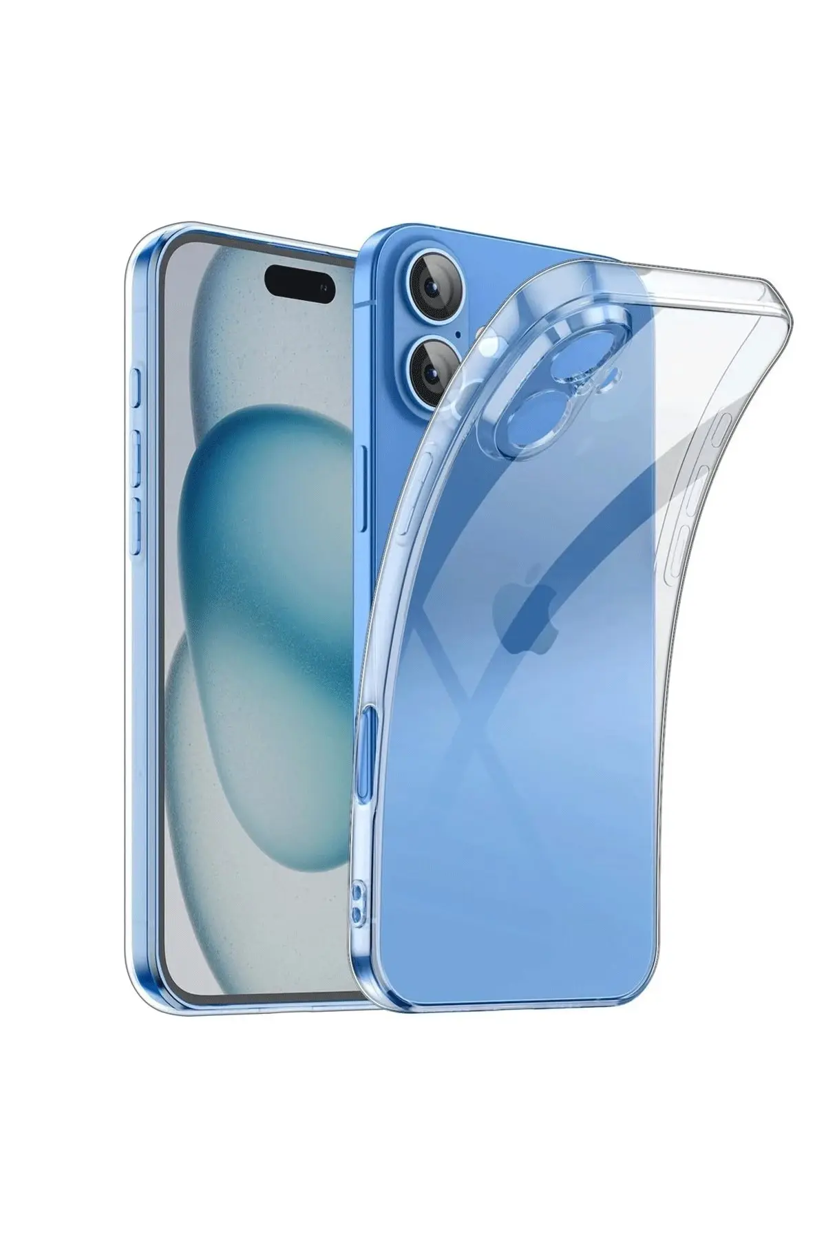 Newface iPhone 16 Plus Kılıf Lüx Şeffaf Silikon