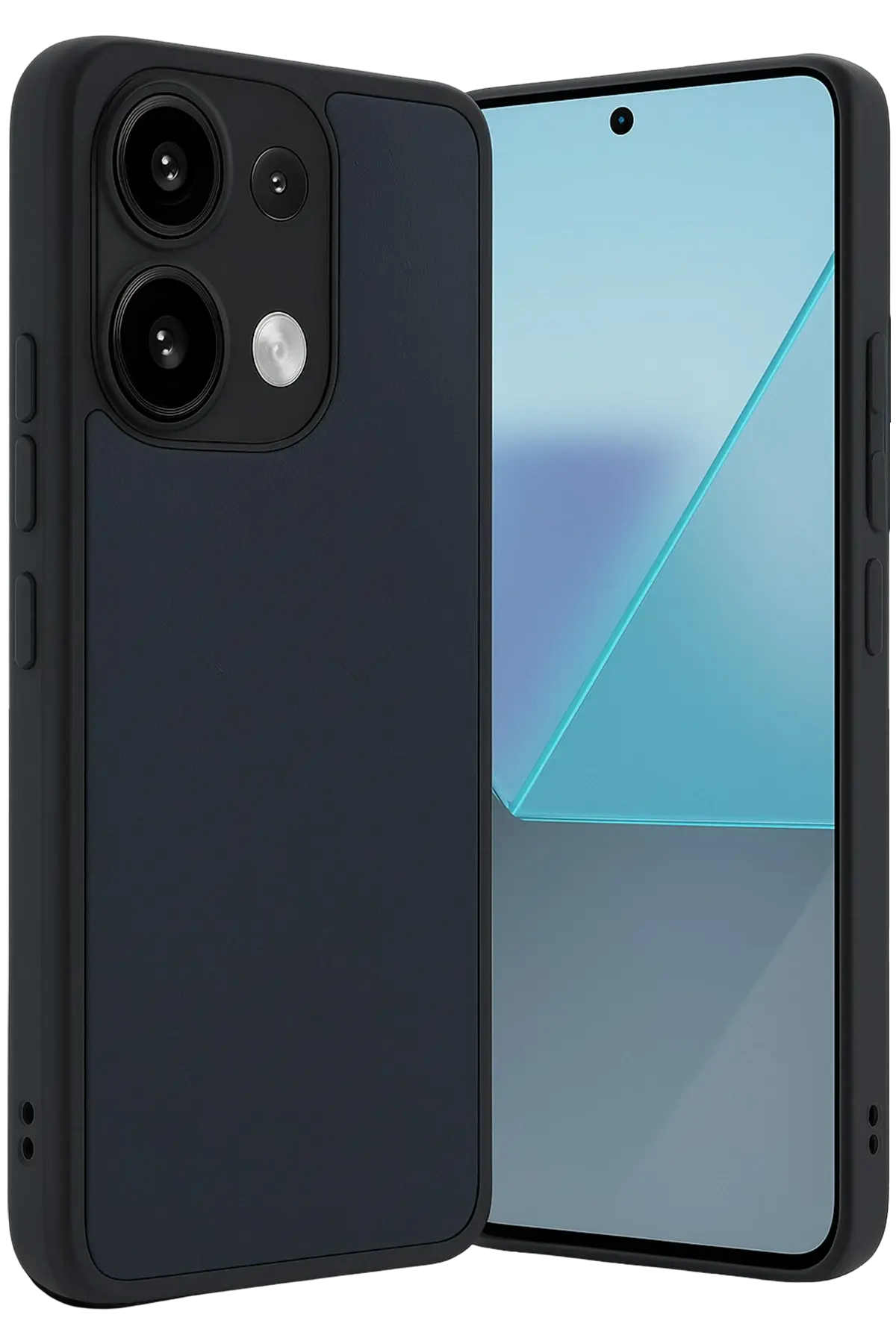 Newface Xiaomi Redmi Note 13 Pro 4G Kılıf Aras Deri Kapak - Lacivert