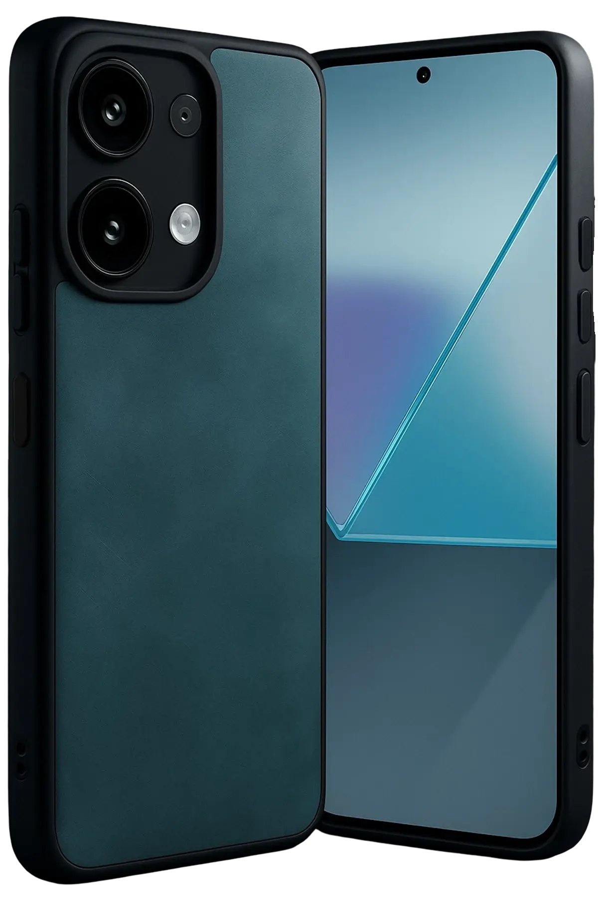 Newface Xiaomi Redmi Note 13 Pro 4G Kılıf Aras Deri Kapak - Koyu Yeşil