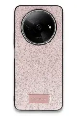 Onegif Xiaomi Redmi A3 4G Bright Simli Kapak - Pembe