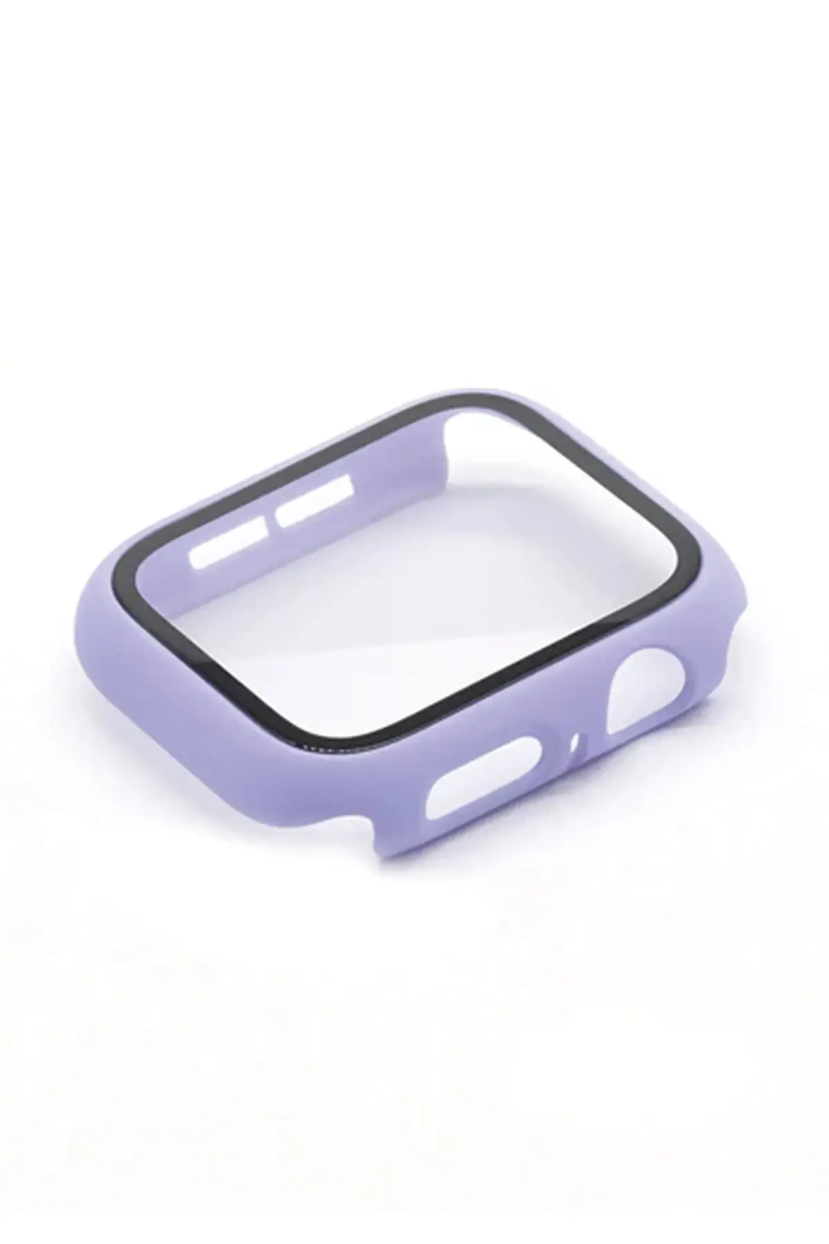 Newface Apple Watch 38mm Camlı Kasa Ekran Koruyucu - Lila