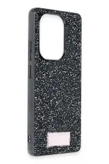 Onegif Xiaomi Redmi Note 13 Pro 4G Bright Simli Kapak - Siyah