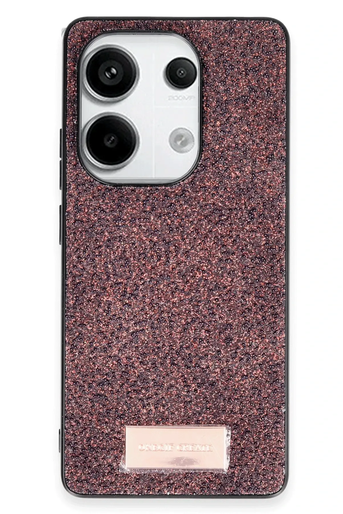 Onegif Xiaomi Redmi Note 13 Pro 4G Bright Simli Kapak - Derin Mor