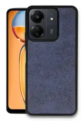 Newface Xiaomi Redmi 13C Kılıf Aras Deri Kapak - Lacivert