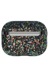 Onegif Airpods 2 (2.nesil) Bright Simli Airpods Kapak - Siyah