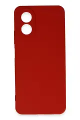 Newface Oppo A38 Kılıf First Silikon - Kırmızı