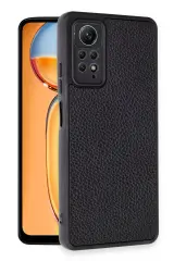 Newface Xiaomi Redmi Note 12 Pro 4G Kılıf Aras Deri Kapak - Siyah