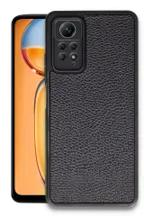Newface Xiaomi Redmi Note 12 Pro 4G Kılıf Aras Deri Kapak - Siyah