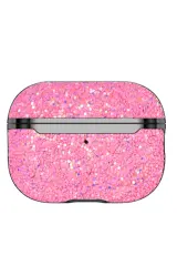 Onegif Airpods 2 (2.nesil) Bright Simli Airpods Kapak - Pembe