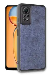 Newface Xiaomi Redmi Note 12 Pro 4G Kılıf Aras Deri Kapak - Lacivert