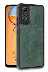 Newface Xiaomi Redmi Note 12 Pro 4G Kılıf Aras Deri Kapak - Koyu Yeşil