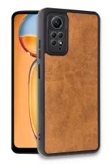 Newface Xiaomi Redmi Note 12 Pro 4G Kılıf Aras Deri Kapak - Taba