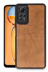Newface Xiaomi Redmi Note 12 Pro 4G Kılıf Aras Deri Kapak - Taba