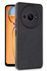 Newface Xiaomi Redmi A3 4G Kılıf Aras Deri Kapak - Siyah