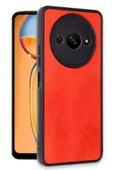 Newface Xiaomi Redmi A3 4G Kılıf Aras Deri Kapak - Kırmızı