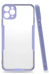 Newface iPhone 11 Pro Max Kılıf Platin Silikon - Lila