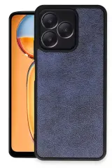 Newface Realme Note 50 4G Kılıf Aras Deri Kapak - Lacivert