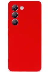 Newface Vivo V30 Lite 4G Kılıf First Silikon - Kırmızı