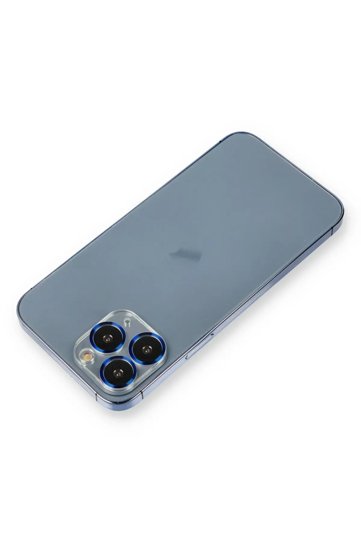 Newface iPhone 11 Pro Max Metal Kamera Lens Koruma Cam - Mavi