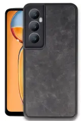 Newface Realme C65 Kılıf Aras Deri Kapak - Siyah