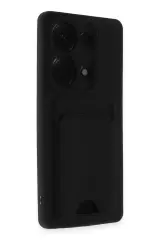 Newface Xiaomi Redmi Note 13 Pro 4G Kılıf Kelvin Kartvizitli Silikon - Siyah