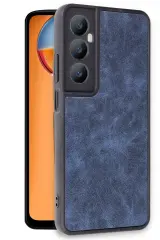 Newface Realme C65 Kılıf Aras Deri Kapak - Lacivert