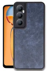 Newface Realme C65 Kılıf Aras Deri Kapak - Lacivert