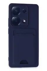 Newface Xiaomi Redmi Note 13 Pro 4G Kılıf Kelvin Kartvizitli Silikon - Lacivert