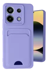 Newface Xiaomi Redmi Note 13 Pro 5G Kılıf Kelvin Kartvizitli Silikon - Lila