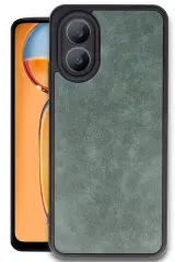 Newface Oppo A38 Kılıf Aras Deri Kapak - Koyu Yeşil