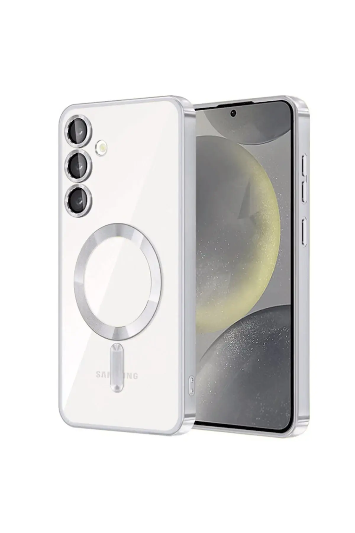 Newface Samsung Galaxy S23 Kılıf Kross Magneticsafe Kapak - Titan Gri