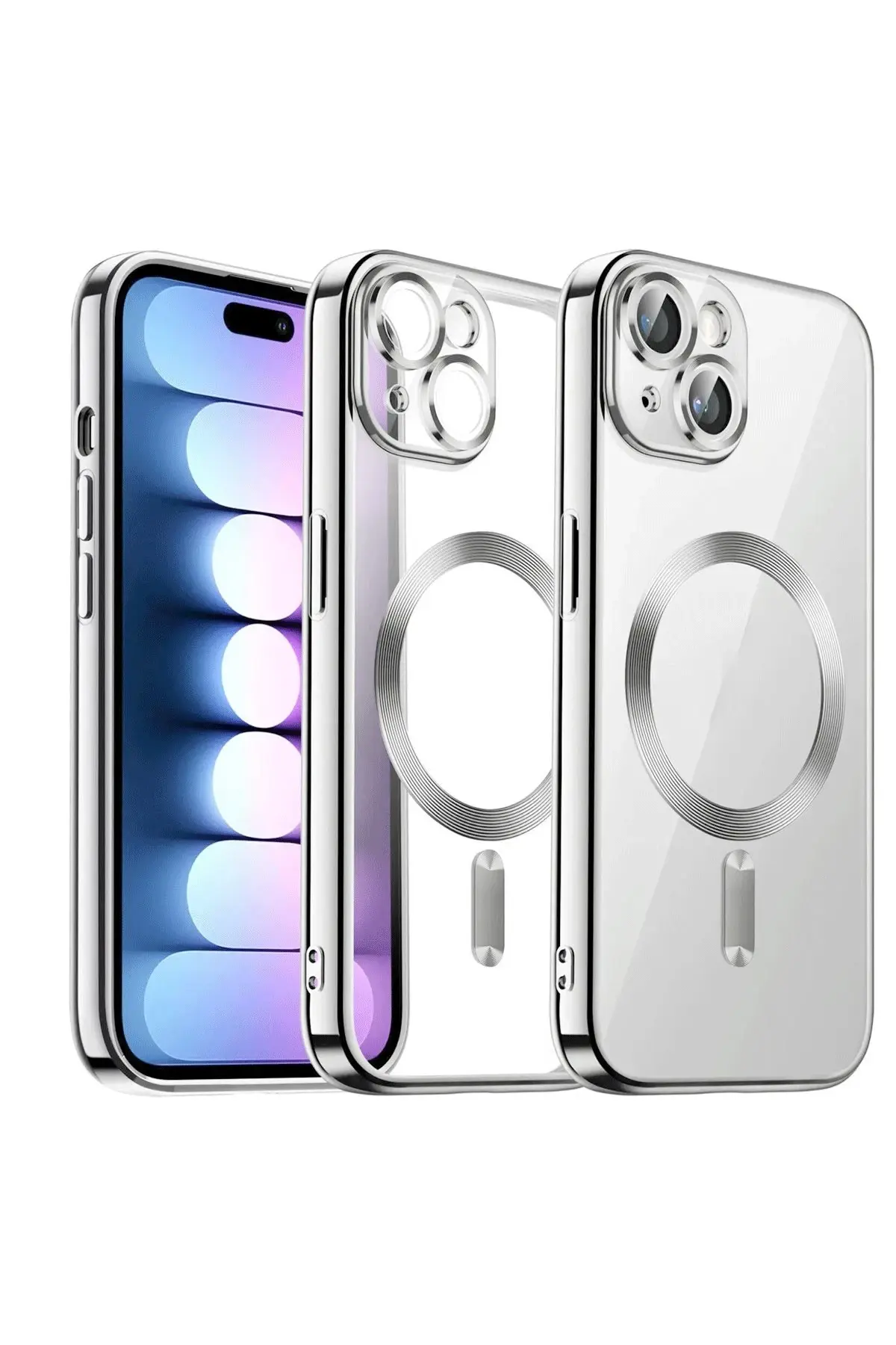 Newface iPhone 13 Kılıf Kross Magneticsafe Kapak - Titan Gri