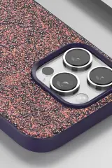 Onegif iPhone 16 Pro Max Bright Simli Kapak - Pembe